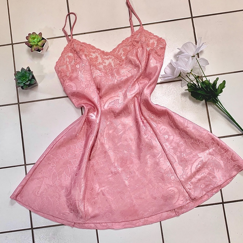 SOLD - Victoria’s Secret gold label pink slip